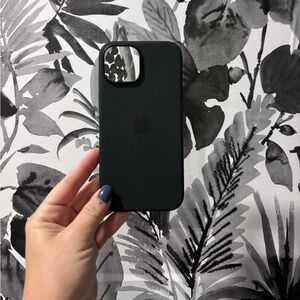 Apple iPhone 15 Silicon Case Black